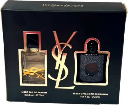 Picture of Yves Saint Laurent Black Opium & Libre YSL MINI SMALL TRAVEL SIZE Sample Perfume WOMEN GIFT SET 7.5 ml / 0.25 oz EACH MINI - (7156)