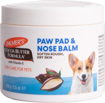 Picture of Palmers for Pets Cocoa Butter Paw Pad and Nose Balm for Dogs, 3.5 Oz | Fragrance-free, plant-based balm with Vitamin E soothes dry, cracked paws and noses between walks