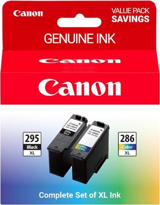Picture of Canon PG-295XL/CL-286XL Genuine Ink Value Pack (2 Cartridges), Compatible with TR7120, TS6520, TS4320