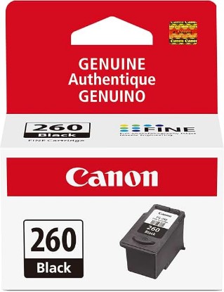 Picture of Canon PG-260 Genuine Black Ink Cartridge, Compatible with TS5320/6420/6420a,TR7020/7020a