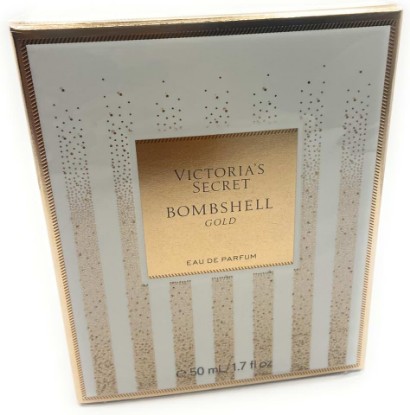 Picture of Victoria's Secret Bombshell Gold Perfume For Women Eau de Parfum 1.7 Fluid Ounce - Floral Fruity Scent with Frozen Lychee, Glided Peony, and Sugared Woods