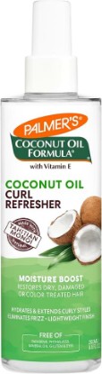 Picture of Palmer's Coconut Oil Moisture Boost Curl Refresher Spray (8.5 Ounces) | Restores Dry, Damaged, Color-Treated Hair, Hydrates & Extends Curl Styles for All Curl Patterns & Texture, Lightweight Finish