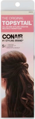 Picture of Conair Topsy Tail Hair Tool - Ponytail Hair Loop Styling Tool - Includes Hair Ties Hair Styling Kit Included - 5-Piece Set