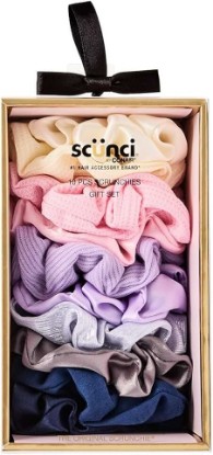 Picture of Scunci by Conair 10pk Scrunchie Box - hair ties - teen girl gifts trendy stuff - hair elastics - hair accessories for girls and women - Valentine gift for her - Assorted Colors