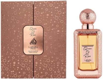 Picture of Lattafa Pride Queen of Roses Eau de Parfum 100ml / 3.4 oz – Feminine Floral & Oriental Arabian Perfume with Rose, Pink Pepper, Saffron & Amber – Long‑Lasting Women’s Fragrance