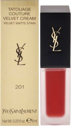 Picture of YVES SAINT LAURENT Tatouage Couture Velvet Matte Cream - 201 Rouge Tatouage Lipstick Women 0.2 oz