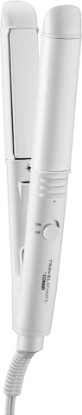 Picture of Conair Travel Flat Iron, Portable Hair Straightener, Mini 1/2 Inch Ceramic Flat Iron with Storage in White by Travel Smart