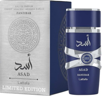 Picture of Lattafa Asad Zanzibar Limited Edition – Aquatic, Spicy, Woody, Amber – Eau de Parfum Spray Long-Lasting Fragrance for Men, 3.4 Ounce / 100 ml