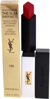 Picture of YVES SAINT LAURENT Rouge Pur Couture The Slim Sheer Matte Lipstick - 109 Rose D Women Lipstick 0.07 oz