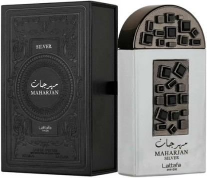 Picture of Lattafa Perfumes Maharjan Silver for Unisex Eau de Parfum Spray, 3.4 Ounce