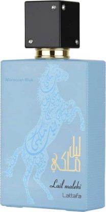 Picture of Lattafa Lail Maleki Moroccan Blue – Spicy, Citrusy, Woody, Oud – Eau de Parfum Spray Long-Lasting Fragrance for Unisex, 3.4 Ounce / 100 ml