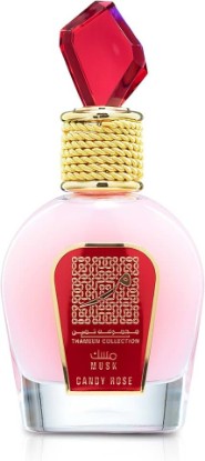 Picture of Lattafa Musk Candy Rose Thameen Collection Eau de Parfum Spray for Women, 3.4 Ounce