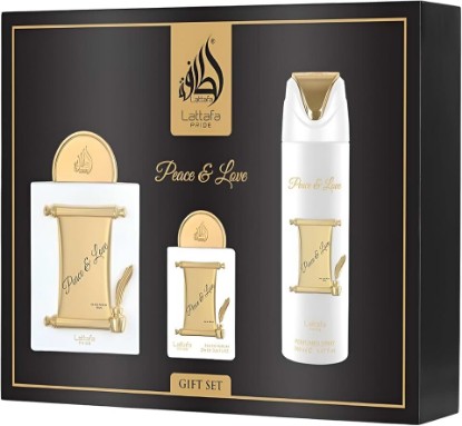 Picture of Lattafa Pride Peace & Love For Unisex 3 Piece Gift Set (3.4 Fl Oz EDP + 0.65 Fl Oz EDP + 6.67 Fl Oz Deo)