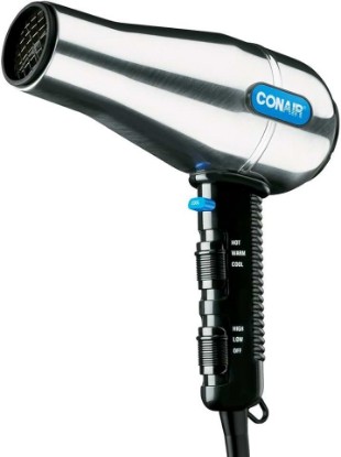 Picture of Conair 141WRW Full Size Brushed Metal Salon-Style Hair Dryer - 1875W