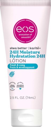 Picture of eos 24H Moisture Travel Body Lotion- Fresh & Cozy, Mini Size, 2.5 fl oz