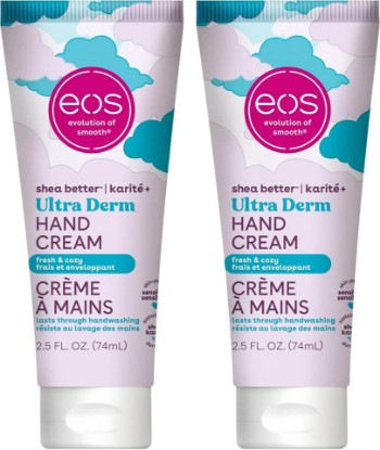 Picture of eos Shea Better Hand Cream – Fresh & Cozy, Hand Lotion, Hand-Lotion for Dry Skin, Hydrating, Shea Butter, Dry Skin Relief, Travel Size, 2.5 oz (Pack of 2)