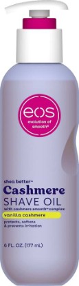 Picture of eos Vanilla Cashmere Shave Oil- Moisturizing Natural Shea Butter, 6 fl oz