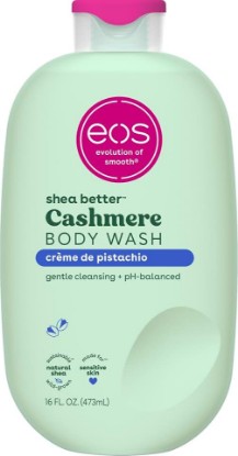 Picture of eos Cashmere Body Wash – Crème de Pistachio, Moisturizing Body Wash, Creamy Gel Formula, with Shea Butter, Glycerin, Vitamin E, pH Balanced, Sensitive Skin, Vegan, 16 fl oz