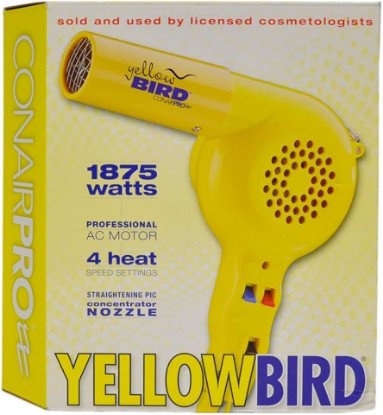 Picture of Conair Pro Yellow Bird Hair Dryer (Model: YB075W)
