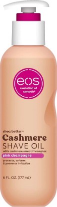 Picture of eos Cashmere Shave Oil- Pink Champagne, Moisturizing Shea Butter, 6 fl oz