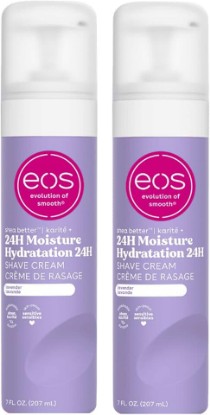 Picture of eos Shea Better Shave Cream for Women- Lavender, 7 fl oz, 2-Pack [Amazon-developed Certification] Compact by Design