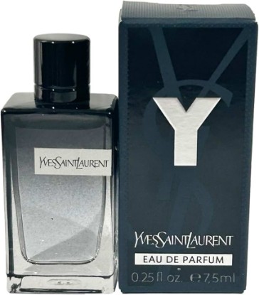 Picture of Yves Saint Laurent YSL Y Men Perfume Parfum MINI EDP splash on SMALL TRAVEL SIZE 7.5 ml / 0.25 Fl oz - 0624 | Men's Designer Fragrance with Fresh Woody Citrus Notes, Travel Size Mini Bottle