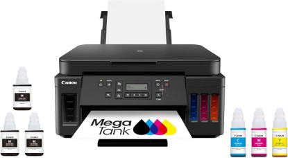 Picture of Canon PIXMA G6020 All-in-One Supertank Wireless (Megatank) Printer, Copier and Scan with Mobile Printing, Black, Works with Alexa | Works, Alexa, Mobile Printing, Copier, Scan ENERGY STAR EPEAT