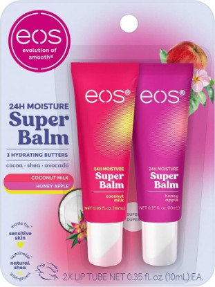 Picture of eos 24H Moisture Super Balm - Coconut Milk & Apple, 0.35 fl oz, 2-Pack