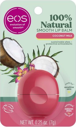 Picture of eos 100% Natural Lip Balm- Coconut Milk, All-Day Moisture, 0.25 oz