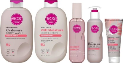 Picture of eos Coconut Waters Body Care Set - Body Lotion, Body Wash, Body Mist, Shave Oil, Hand Cream, 4-Piece Tropical Self-Care Routine Bundle