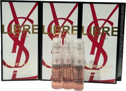 Picture of Yves Saint Laurent YSL LIBRE BERRY CRUSH Sample Women Perfume Spray Trial Size Partially Filled Vials 1.2 ml / 0.04 oz (Set of 3) - 1399