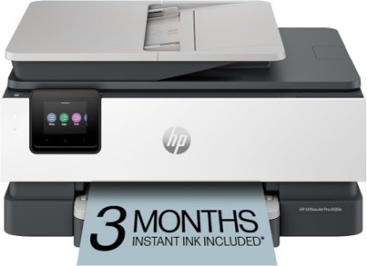 Picture of HP OfficeJet Pro 8125e Wireless All-in-One Color Inkjet Printer, Print, scan, Copy, ADF, Duplex Printing Best-for-Home Office, 3 Month Instant Ink Trial Included, AI-Enabled (405T6A) ENERGY STAR EPEAT
