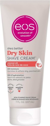 Picture of eos Shea Better Dry Skin Shaving Cream, Shave Cream for Women, Skin Care and Lotion with Coconut Oil, 24-Hour Hydration, 7 fl oz, Packaging May Vary