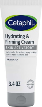 Picture of Cetaphil Skin Activator Firming Face & Neck Cream, AHA + CICA, 3.4oz | Anti-Aging Moisturizer, Hydrates And Firms Face, Neck, Chest, Mandelic Acid Aha, Cica, Dermatologist Recommended