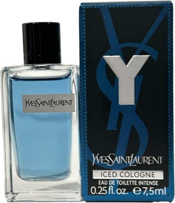 Picture of Yves Saint Laurent YSL Y ICED COLOGNE Men Perfume Parfum MINI EDP splash on SMALL TRAVEL SIZE 7.5 ml / 0.25 Fl oz - 2743