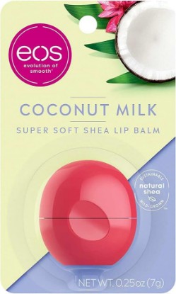 Picture of eos Visibly Soft Lip Balm Sphere, Coconut Milk, 0.25 oz, 6-Pack