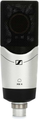 Picture of Sennheiser Pro Audio Sennheiser Professional MK 4 Cardioid Condenser Studio Microphone | 1-inch true condenser capsule with cardioid polar pattern and XLR connector for vocals, instruments and project studios