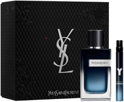 Picture of Yves Saint Laurent Y Men’s Gift Set Eau de Parfum 3.4 oz & Travel Spray 0.34 oz Long-Lasting EDP for Men, Fresh & Woody Fragrance with Bergamot, Sage & Cedar Perfect Luxury Gift for Him