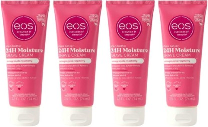 Picture of eos Shave Cream Pomegranate Raspberry, 2.5 Ounces each (Value Pack of 4)