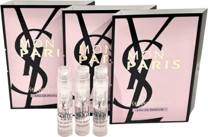 Picture of Yves Saint Laurent Perfume YSL Sample Perfume MON PARIS EDP Women 1.2 ml / 0.04 oz - set of 3