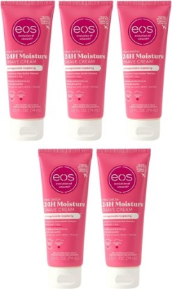 Picture of eos Shave Cream Pomegranate Raspberry, 2.5 Ounces each (Value Pack of 5)