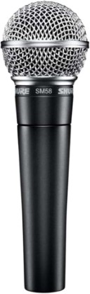 Picture of Shure SM58 Pro Dynamic Vocal Microphone with 25-ft XLR Cable | Cardioid dynamic vocal mic for studio, live performance, podcasting and recording; includes 25-ft XLR cable