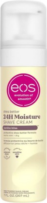 Picture of eos Shea Better Shaving Cream- Vanilla Bliss, Women's Shave Cream, Skin Care, Doubles as an In-Shower Lotion, 24-Hour Hydration, 7 fl oz