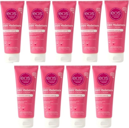 Picture of eos Shave Cream Pomegranate Raspberry, 2.5 Ounces each (Value Pack of 9)