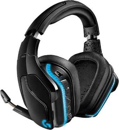 Picture of Logitech G935 LIGHTSYNC RGB Wireless Gaming Headset - Black/Blue | DTS:X, LIGHTSYNC RGB lighting