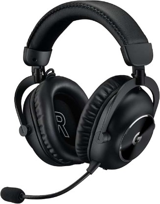 Picture of Logitech G PRO X 2 Lightspeed Wireless Gaming Headphones, Detachable Boom Microphone, 50 mm Graphen Drives, DTS:X Headphone 2.0, 7.1 Surround, Bluetooth/USB/3.5 mm Aux, PC, PS5, PS4, Switch, Black
