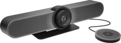 Picture of Logitech MeetUp and Expansion Mic HD Video Conferencing - Black | HD video and audio, designed for small meeting rooms, expansion microphone