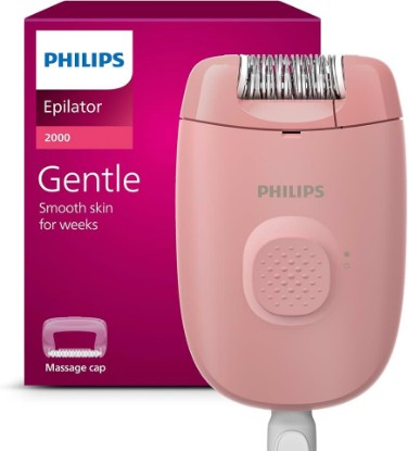 Picture of PHILIPS Epilator Series 2000, Corded Epilator for Legs and Body, Hair Removal Device for Women, Model BRE227/00 GreenCircle Certified: Certified Environmental Facts Label