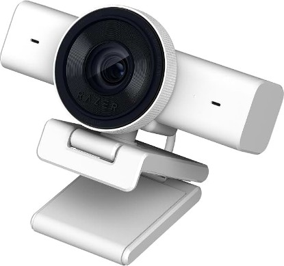 Picture of Razer Kiyo V2 X Webcam for Streaming and Meetings, 1440p 60 FPS, White | AI Powered Auto-Framing, Built-in Microphone, Ultrawide Angle Lens, Privacy Cover, Works with OBS, Discord, Zoom, Teams
