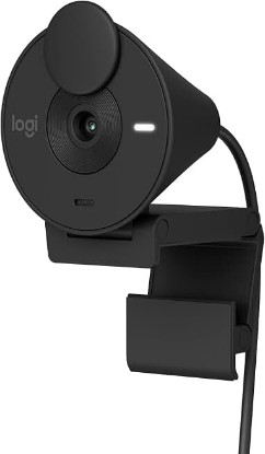 Picture of Logitech Brio 301 Full HD 1080p Webcam for Streaming and Meetings - Black | 1080p with auto-light correction, built-in mic, privacy shutter, USB-C, certified for Microsoft Teams, Google Meet, Zoom